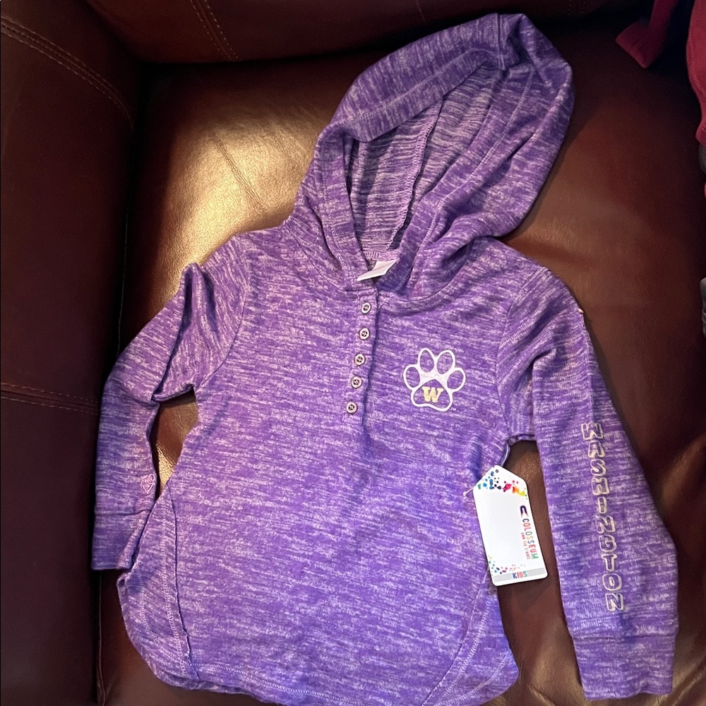NWT University of Washington Huskies Youth Hoodie
